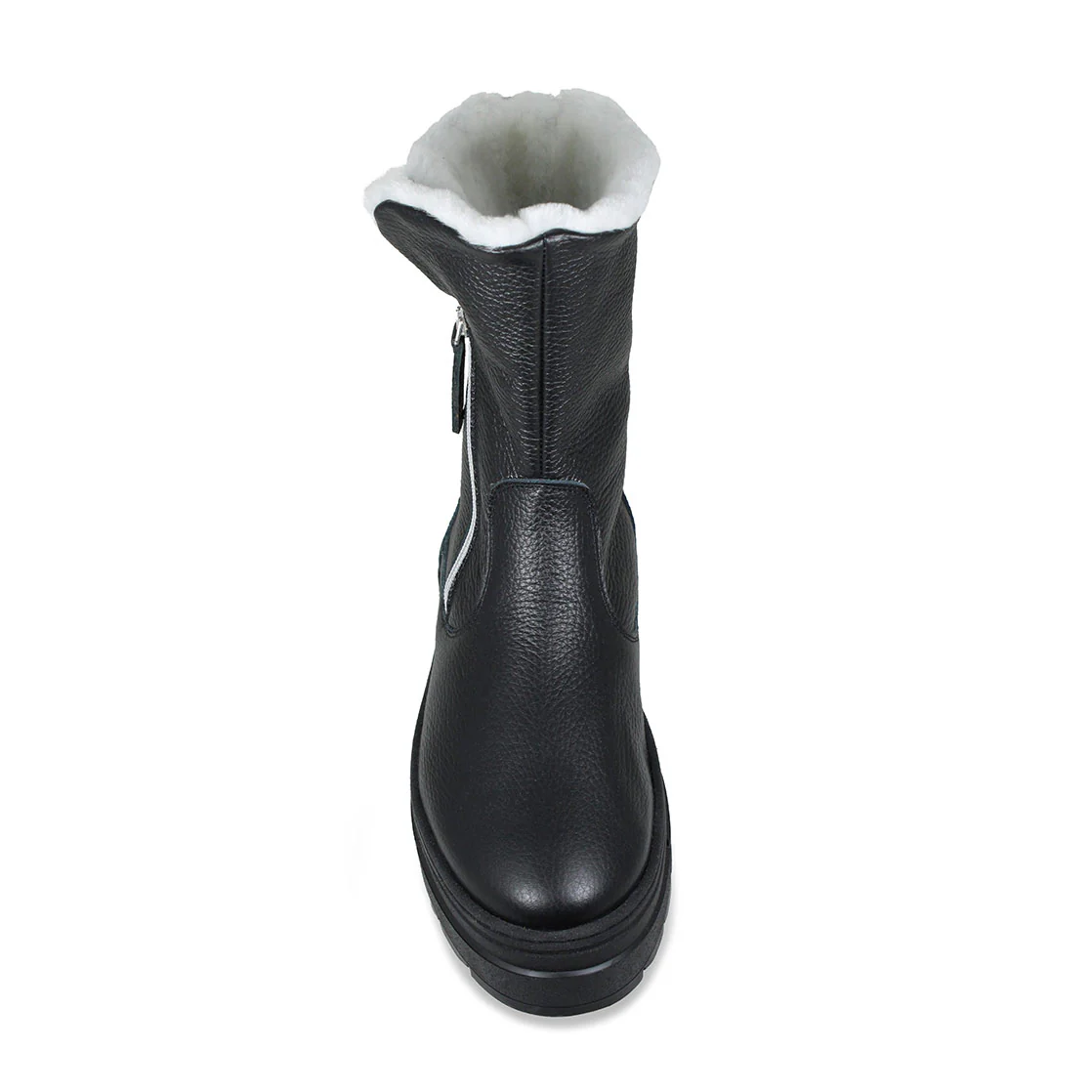 Wonder: Black Leather & Shearling - Image 5