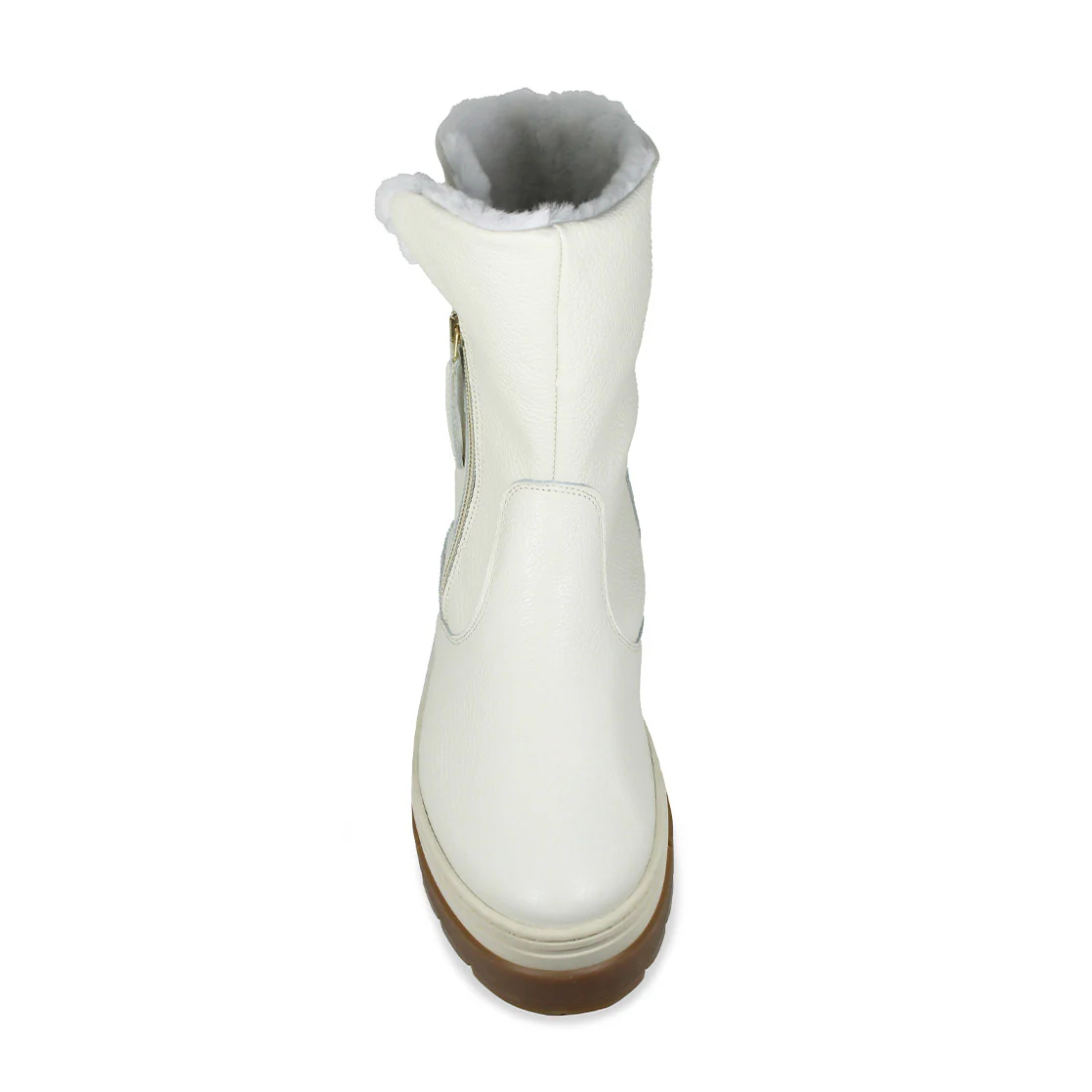 Wonder: Cream Leather & Shearling - Image 5